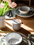 Stoneware Butter Keeper Inspired by the French Beurrier