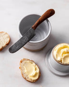 Stoneware Butter Keeper Inspired by the French Beurrier