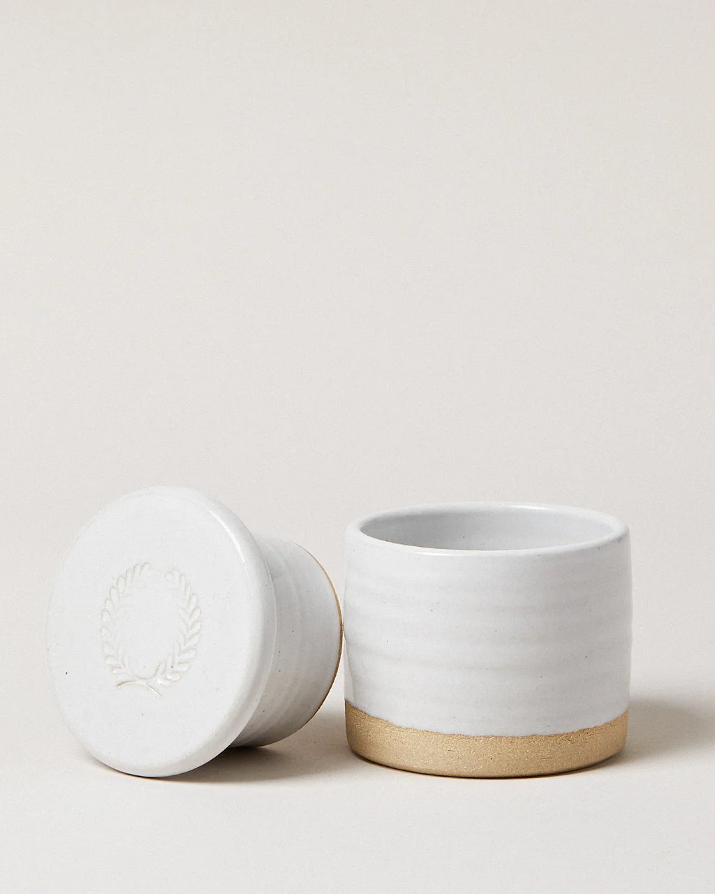Stoneware Butter Keeper Inspired by the French Beurrier