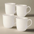 Stoneware Mug Set of 4 in Cream