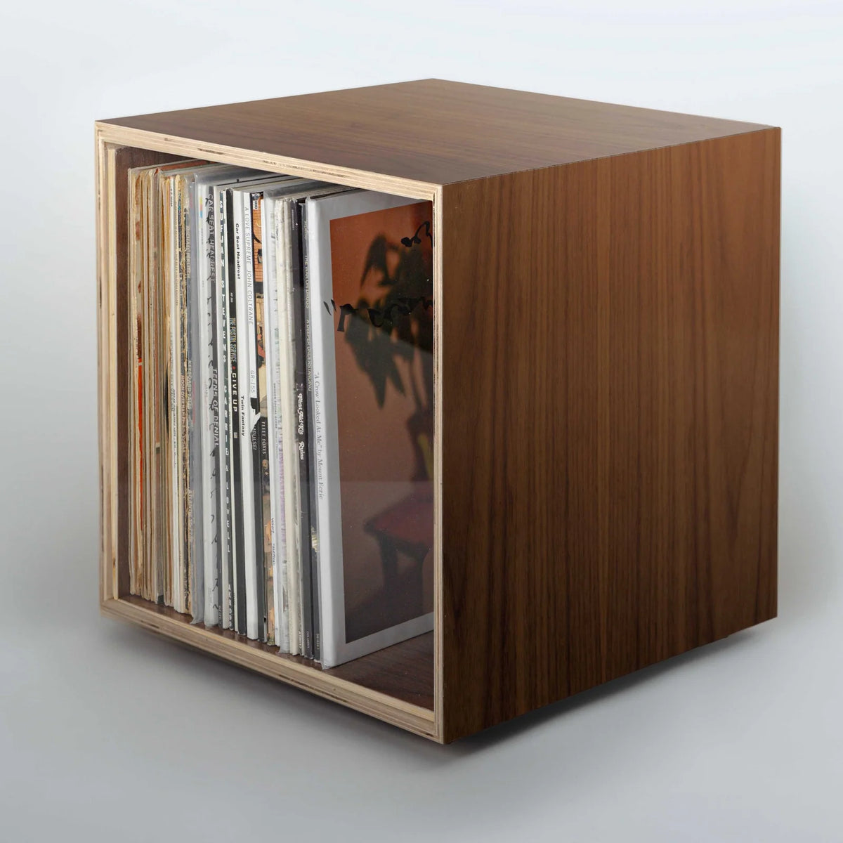 Storage Cube in Walnut Finish, No Door-Smooth