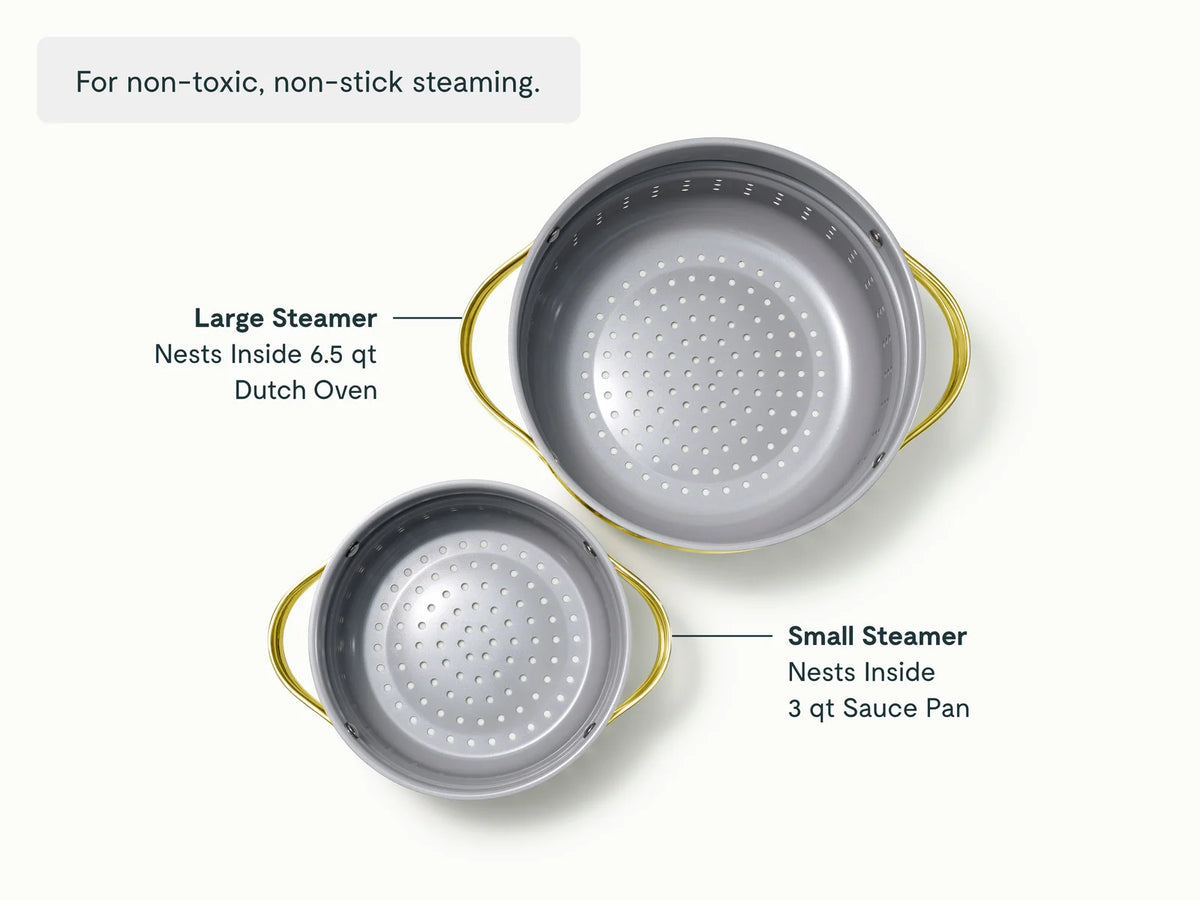 Stovetop Steamer Basket Duo
