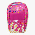 Strawberry Ice Cream Backpack for School and Baseball with Side Laptop Access and Expandable Bottle Pouches