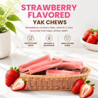 Strawberry Yak Cheese Dog Chews Made