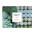 Succulent Garden Double-Sided 500-Piece Jigsaw Puzzle with Ribbon-Cut Pieces and Minimal Puzzle Dust
