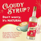 Sugar Free Vanilla Coffee Syrup, 750ml Concentrated Monk Fruit Sweetener for Hot or Cold Drinks, 1 or 3 Bottles