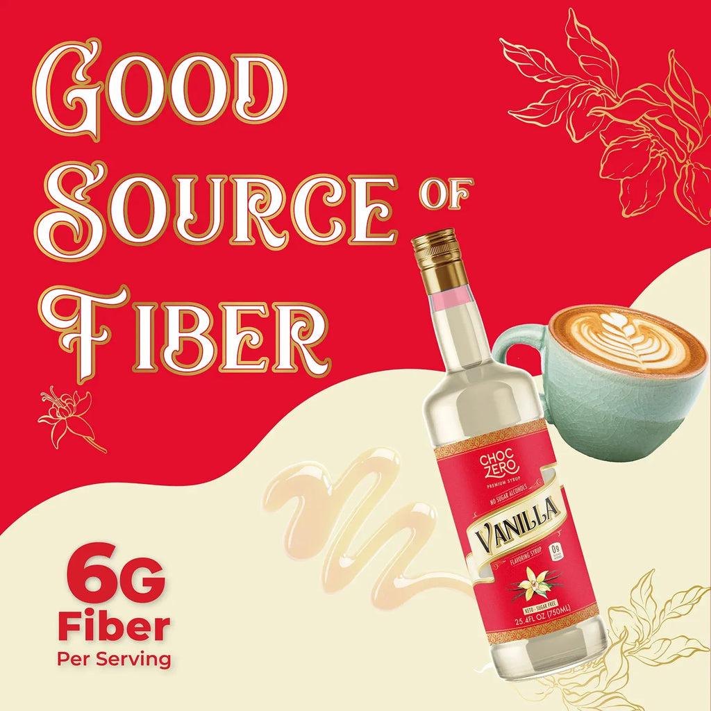 Sugar Free Vanilla Coffee Syrup, 750ml Concentrated Monk Fruit Sweetener for Hot or Cold Drinks, 1 or 3 Bottles