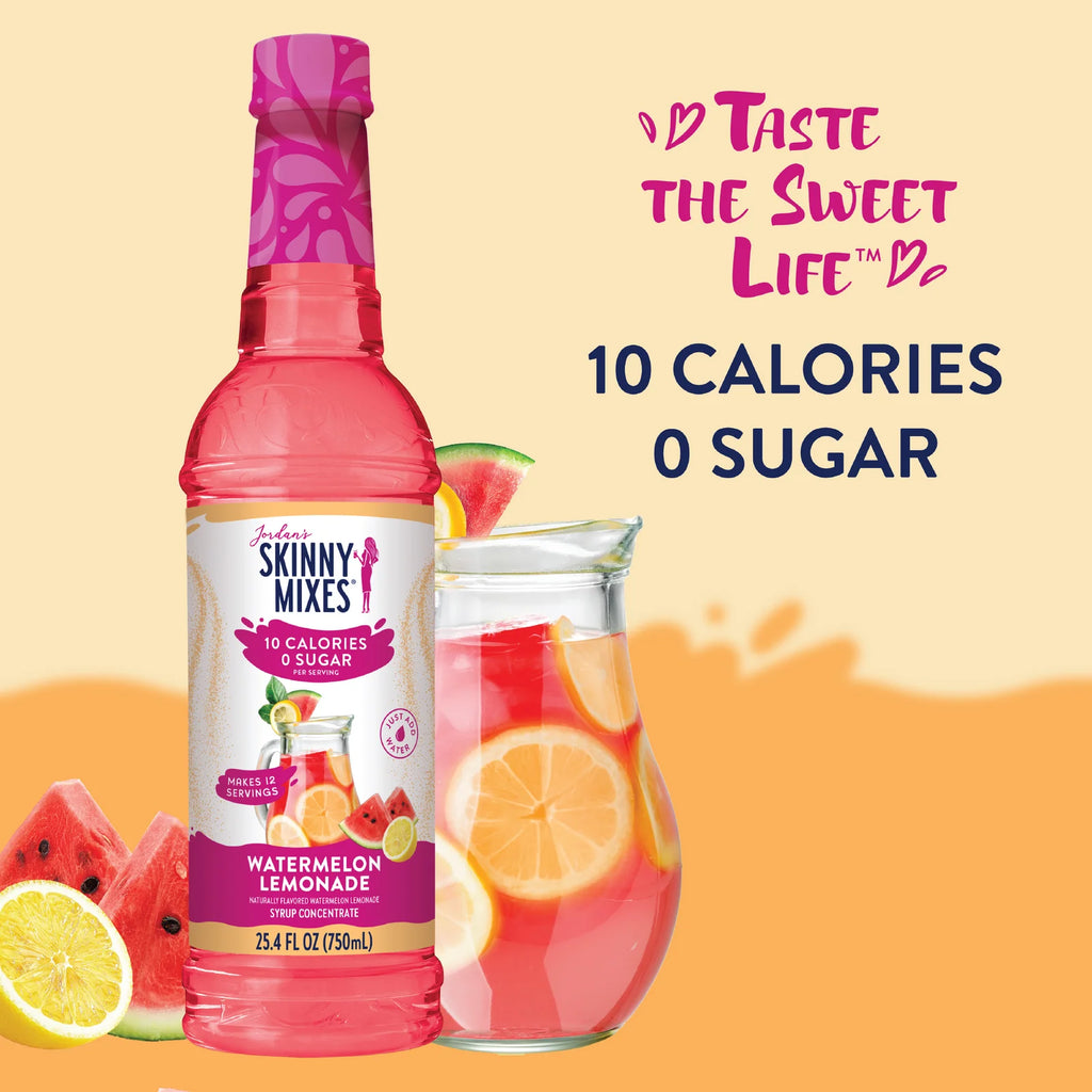 Sugar Free Watermelon Lemonade Concentrate for Refreshing Drinks, Tea, Cocktails and Mocktails