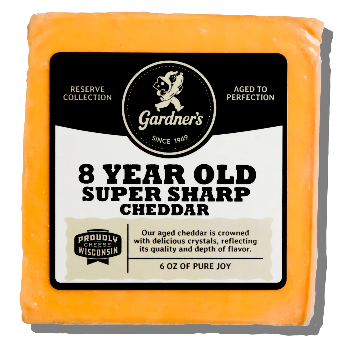 Super-Sharp Cheddar Cheese Aged 8 Years
