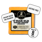 Super-Sharp Cheddar Cheese Aged 8 Years