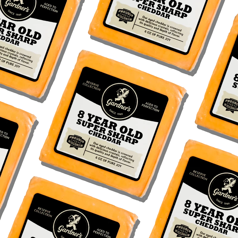 Super-Sharp Cheddar Cheese Aged 8 Years