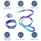 Tactical Dog Collar Set in 90s Retro Style
