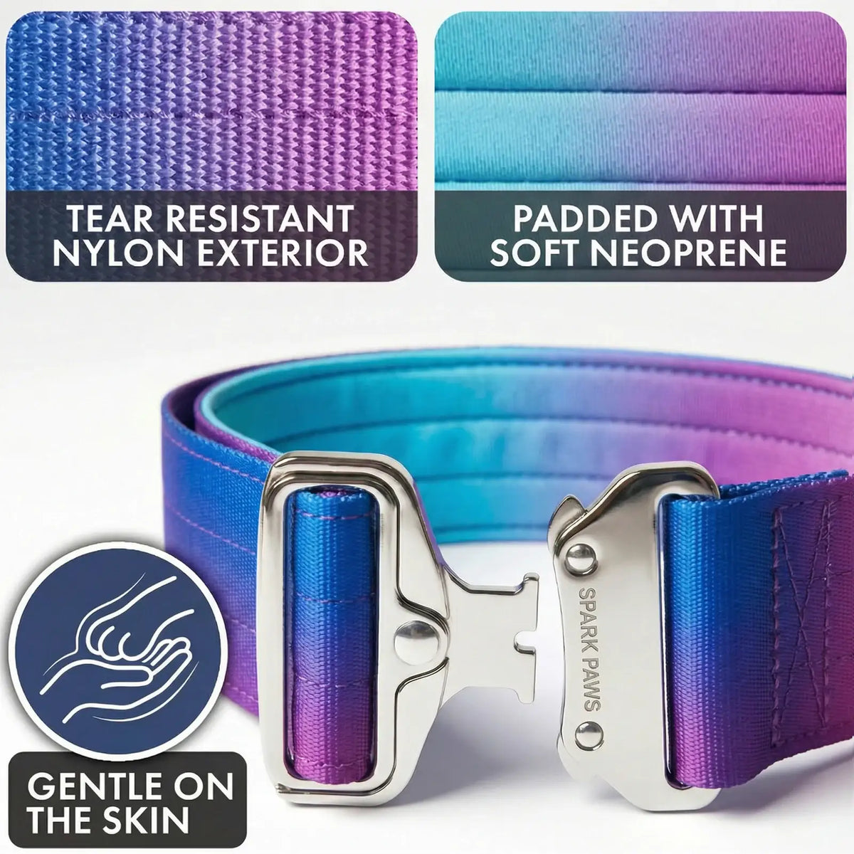 Tactical Dog Collar Set in 90s Retro Style