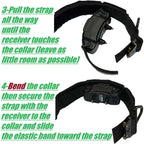 Tactical Dog Training Collar for E-Collar Receivers with Quick Release Buckle, Handle and Multiple Widths