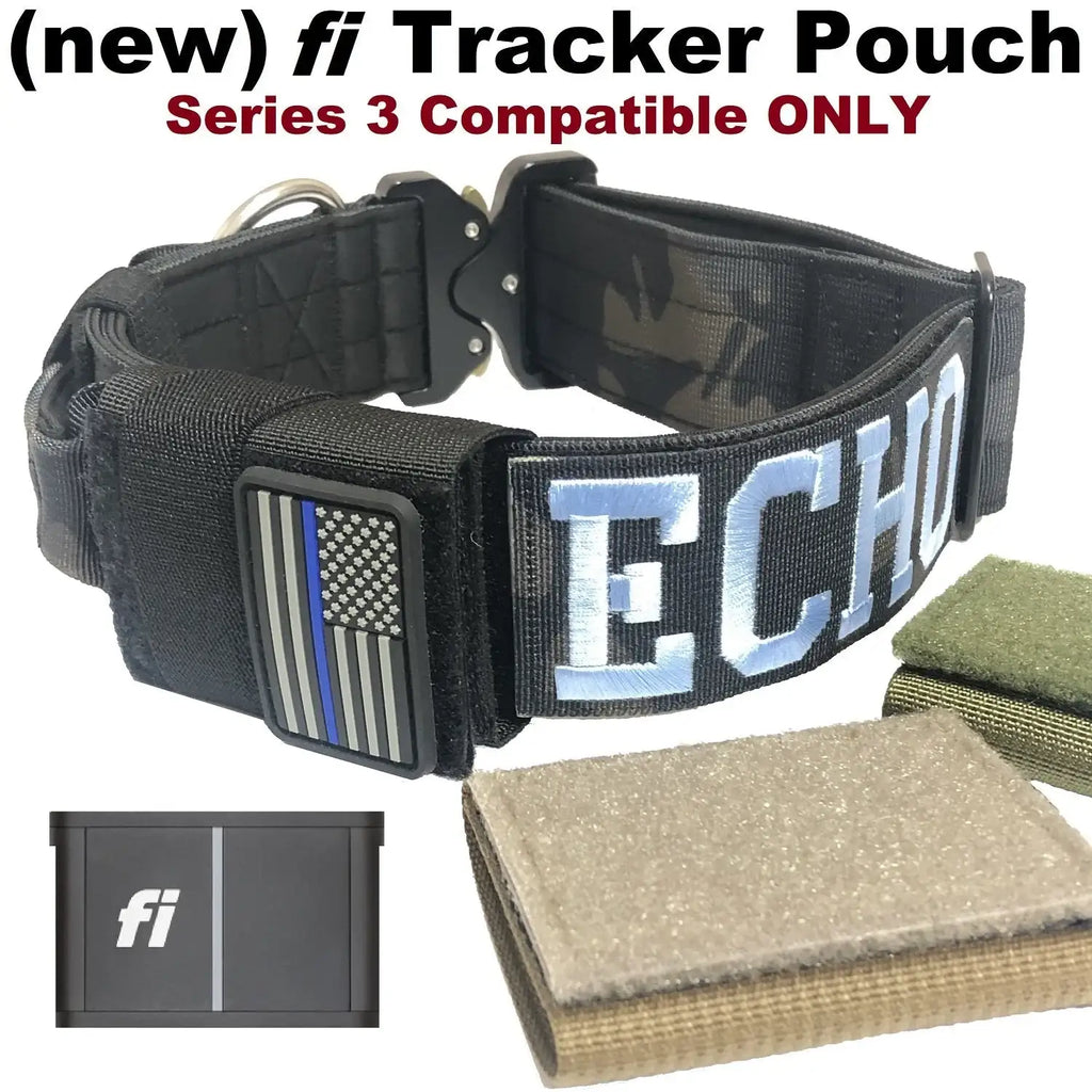Tactical Dog Training Collar for E-Collar Receivers with Quick Release Buckle, Handle and Multiple Widths