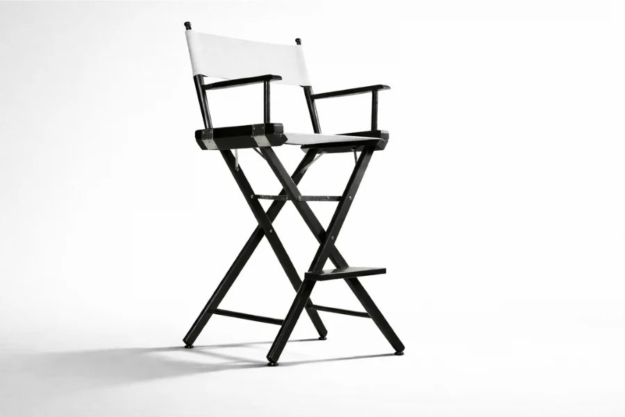 Tall Director's Chair, White