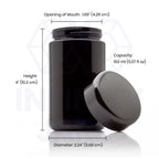 Tall Glass Storage Jar