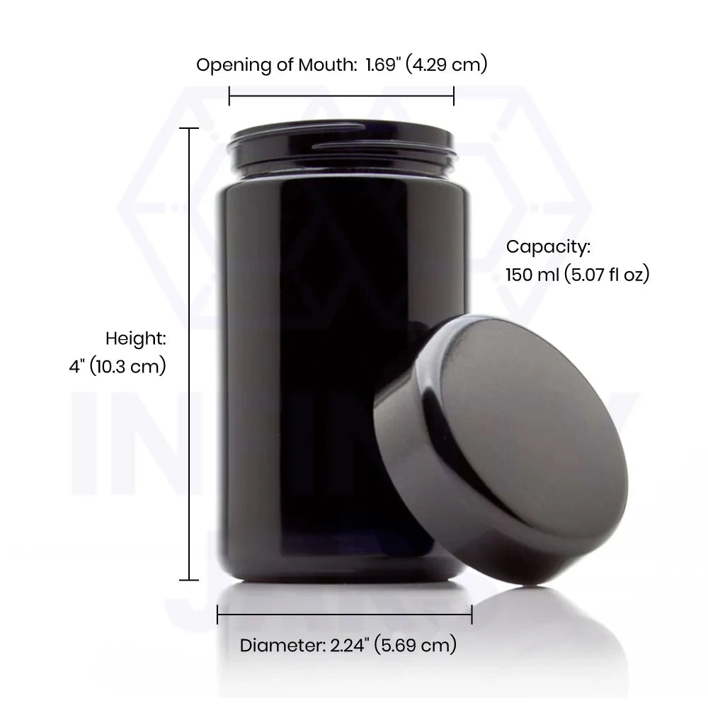 Tall Glass Storage Jar