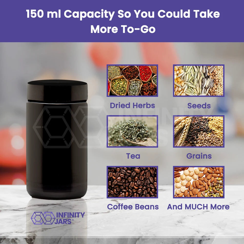 Tall Glass Storage Jar