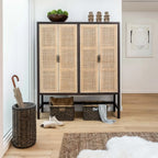 Tall Narrow Wicker Storage Basket