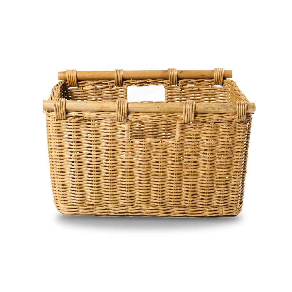Tall Narrow Wicker Storage Basket