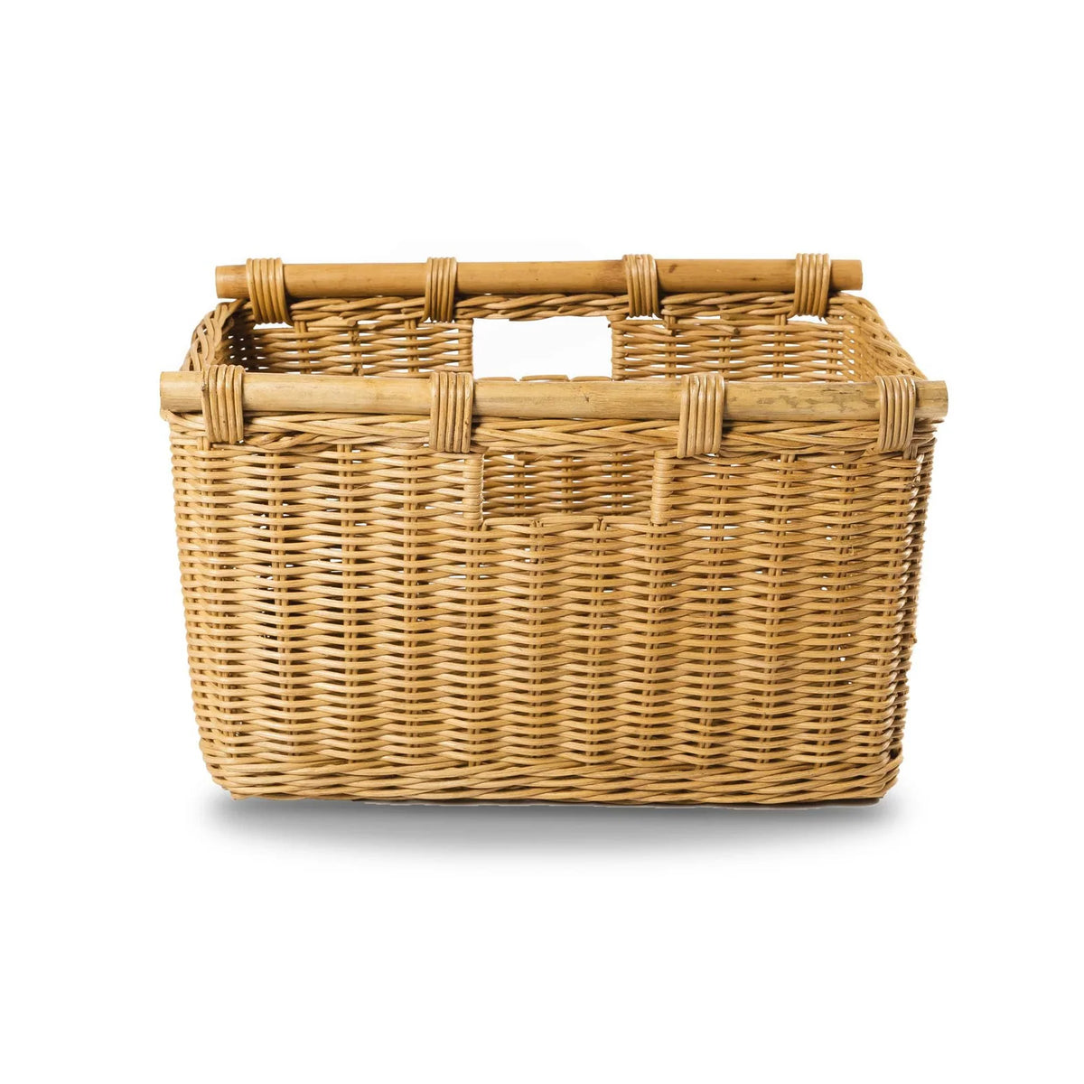 Tall Narrow Wicker Storage Basket