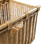 Tall Narrow Wicker Storage Basket