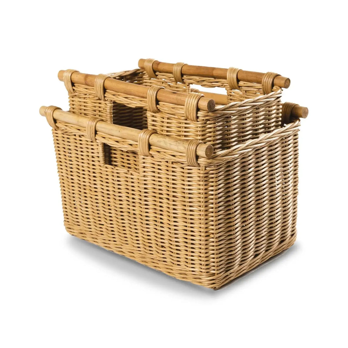 Tall Narrow Wicker Storage Basket