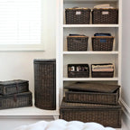 Tall Narrow Wicker Storage Basket