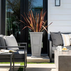 Tall Planter in Victorian-Inspired Style, Twenty-Six Size, Available in Black, Gray, or White, One or Two Pack