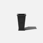 Tall Planter in Victorian-Inspired Style, Twenty-Six Size, Available in Black, Gray, or White, One or Two Pack