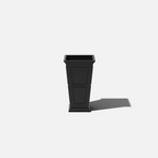 Tall Planter in Victorian-Inspired Style, Twenty-Six Size, Available in Black, Gray, or White, One or Two Pack