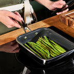 Tamagoyaki Omelette Pan with Slanted Lip and Hybrid Surface for Even Japanese-Style Rolled Eggs