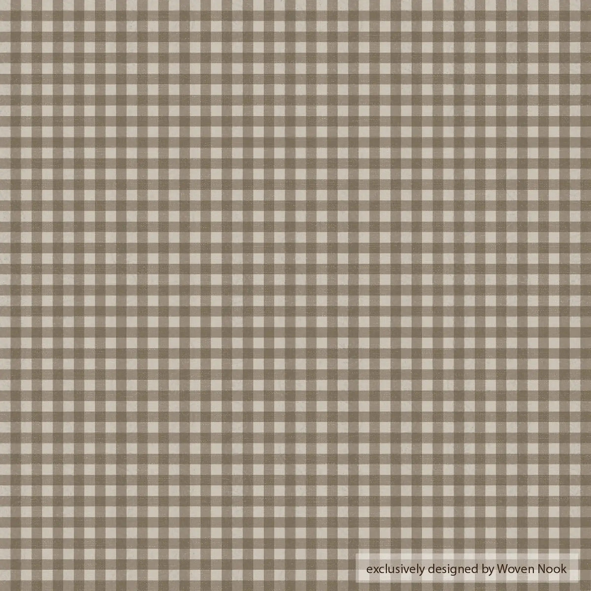 Tan Gingham Pillow Cover in 12x20 or 12x40 Inch Lumbar Sizes for Sofas, Beds, and Accent Chairs