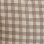 Tan Gingham Pillow Cover in 12x20 or 12x40 Inch Lumbar Sizes for Sofas, Beds, and Accent Chairs