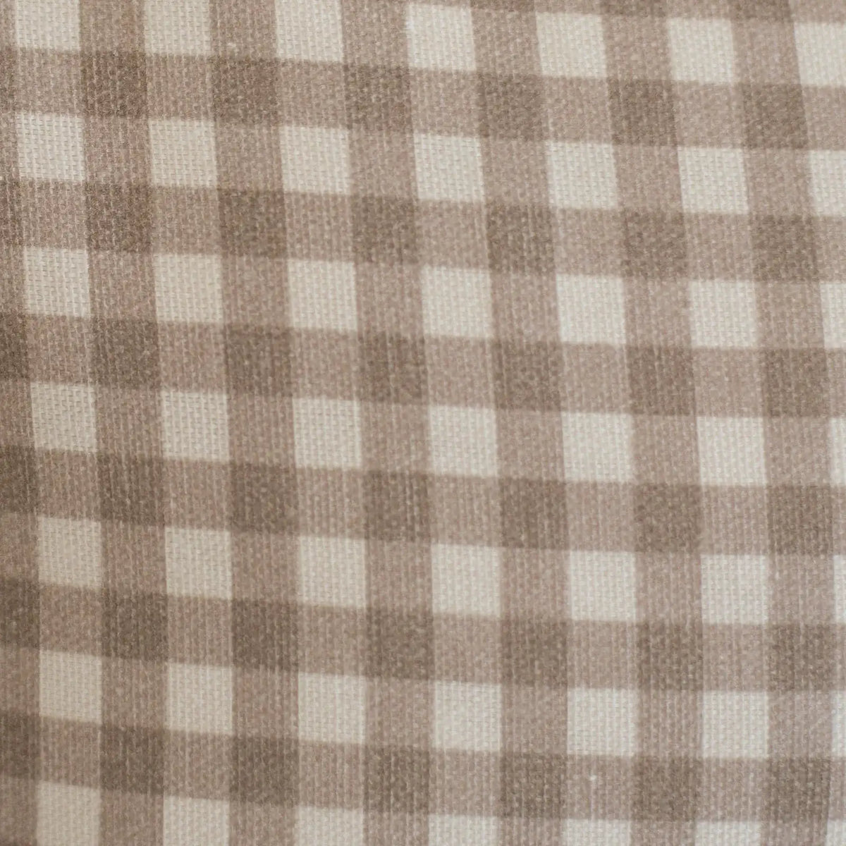 Tan Gingham Pillow Cover in 12x20 or 12x40 Inch Lumbar Sizes for Sofas, Beds, and Accent Chairs