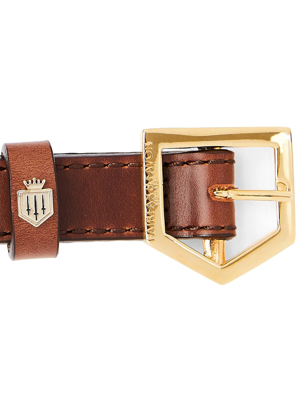 Tan Leather Dog Collar Handcrafted in Portugal