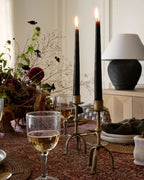 Taper Candle Holder in Antique Brass Finish