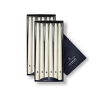 Taper Candles, 12-Inch Ivory Unscented Handipt Tapers, 12-Pack for Weddings, Dinners and Home Décor