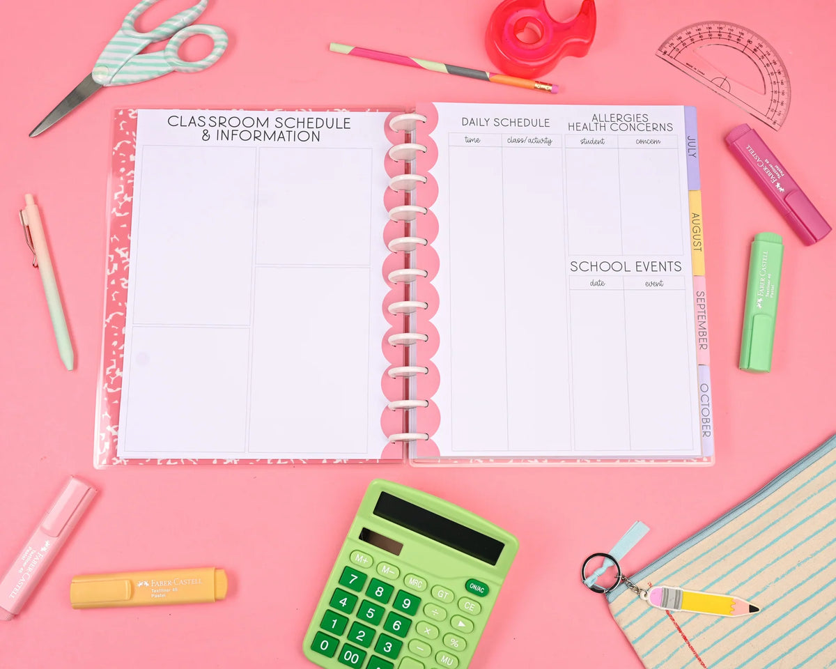 Teacher Planner 2026-2027 Academic Year Large 8.5 x 11 Weekly and Monthly Lesson Planning Organizer