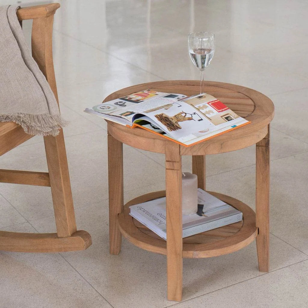 Teak Wood Outdoor Side Table