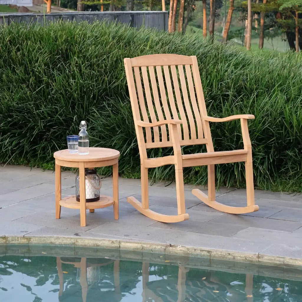 Teak Wood Outdoor Side Table