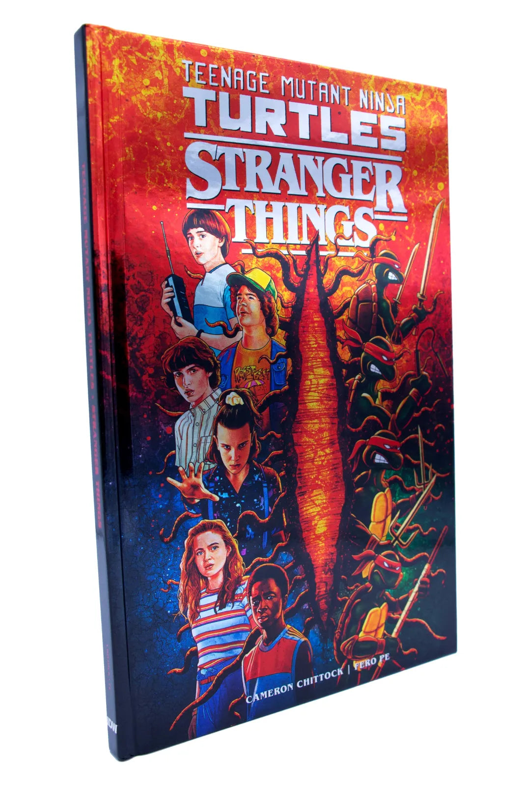 Teenage Mutant Ninja Turtles x Stranger Things Hardcover Graphic Novel Featuring Exclusive Foil Cover Art