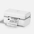 Thermal Shipping Label Printer with Bluetooth and USB, 3x5-Inch Support, 203 DPI, White Desktop Office Printer — Printer Only