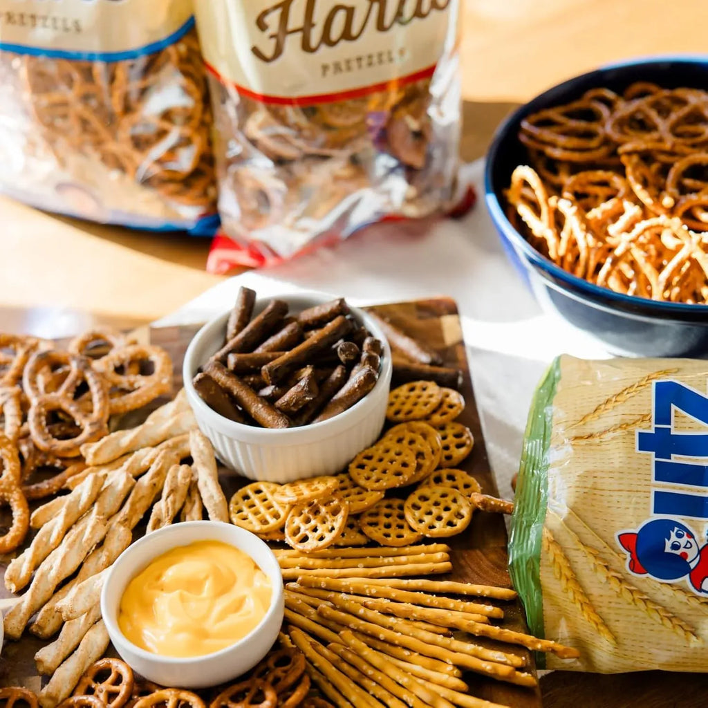 Thin Pretzels Baked for a Crisp Bite, Lightly Sized for Snacking on Their Own or Serving with Your Favorite Dip