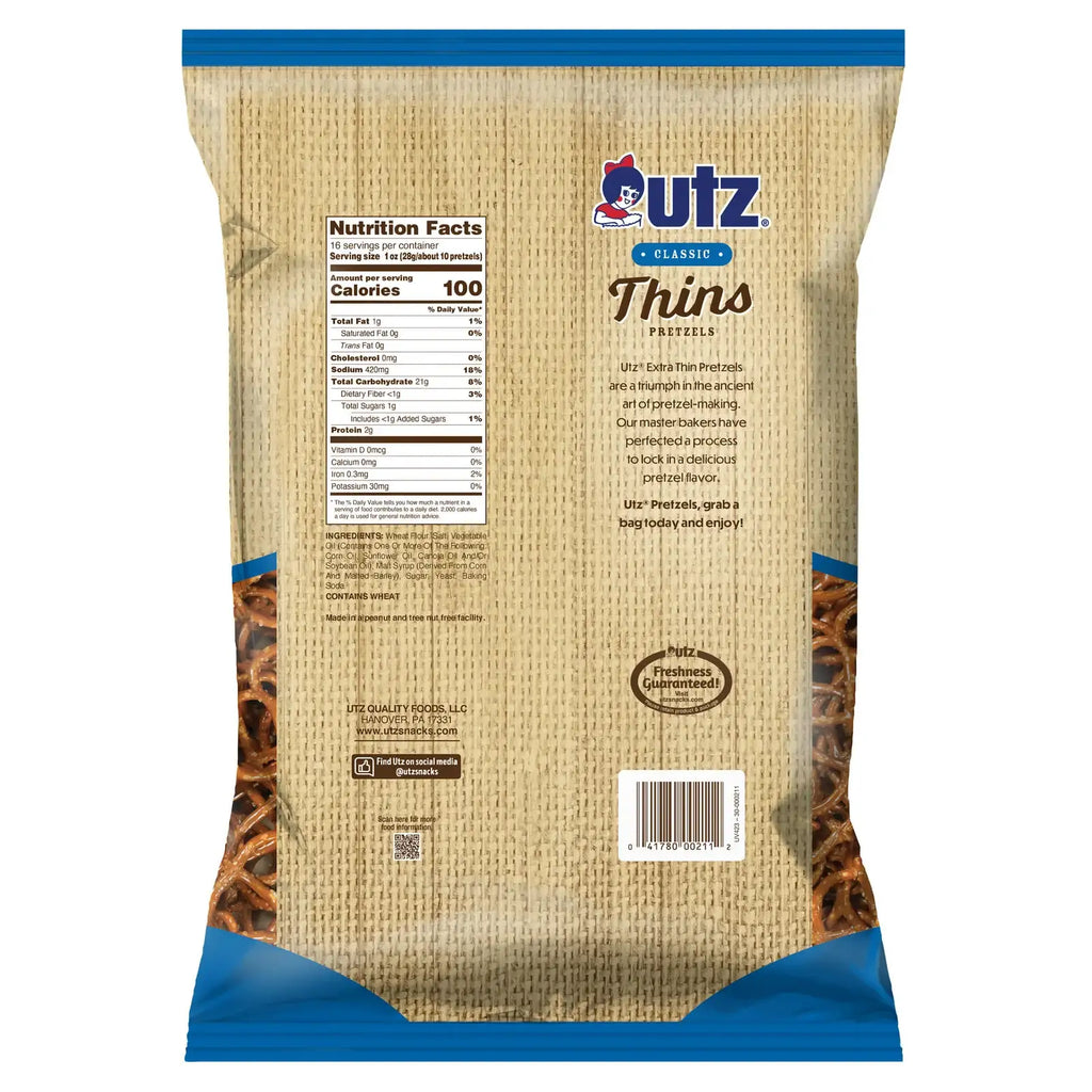 Thin Pretzels Baked for a Crisp Bite, Lightly Sized for Snacking on Their Own or Serving with Your Favorite Dip