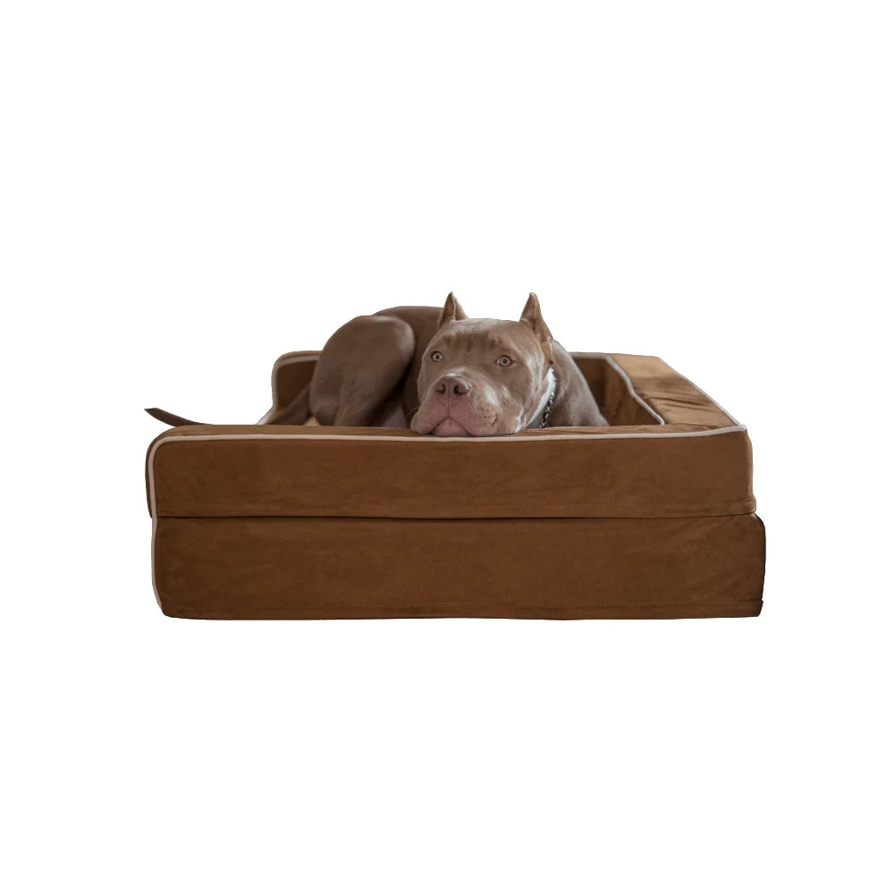 Three-Sided Orthopedic Dog Bed
