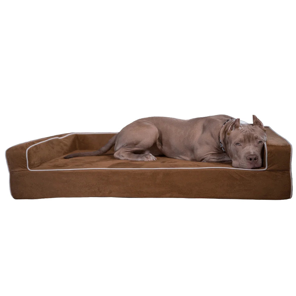 Three-Sided Orthopedic Dog Bed