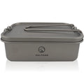 Titanium Bento Box, 1200 ml Leakproof Lunch Container with Removable Gasket and Foldable Handle for Reheating