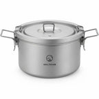 Titanium Bento Box, 1200 ml Leakproof Lunch Container with Removable Gasket and Foldable Handle for Reheating